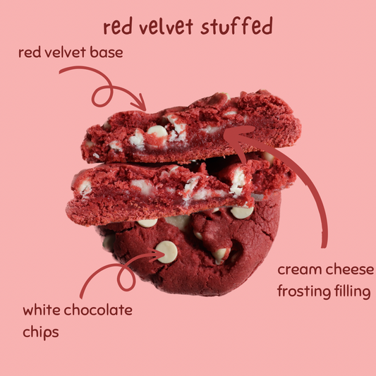 Red velvet cheesecake stuffed